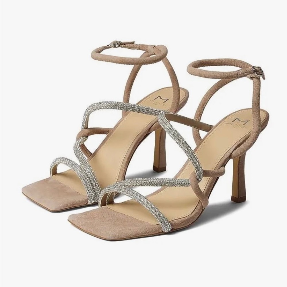 Tan, Rhinestone Heels - Picture 3 of 3